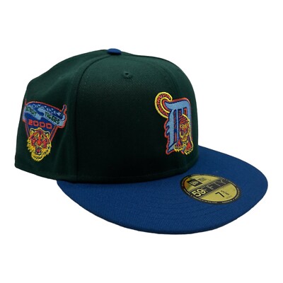 NWT New Era 59Fifty Detroit Tigers 2000 Comerica Park Green Fitted Hat Cap 7 3/4
