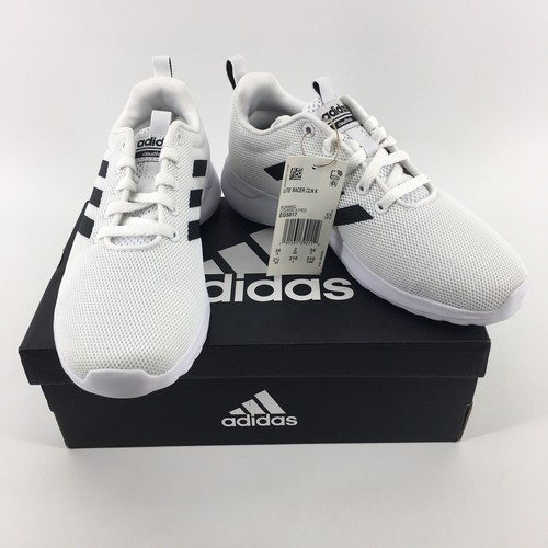 adidas Boys Sneakers Lite Racer CLN K White Black Stripes EG5817 Unisex 2.5  | eBay
