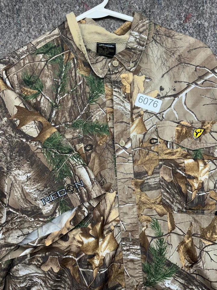 Scent Blocker Shirt Button Up Recon Vented Short Sleeve Real Tree XL - Image 3 of 4