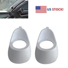2Pcs 2.5" Plastic Car Audio A Pillar Tweeter Speaker Mould 2-way Bracket Adapter