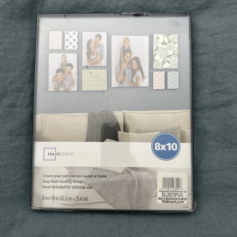 Mainstays 8 x 10 格式相框 MCS Industries 带画架背面照片、艺术品 — 第 2/4 张图片