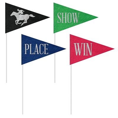 Derby Day Horse Race Kentucky Sports Racing Theme Party Favor Felt Pennants