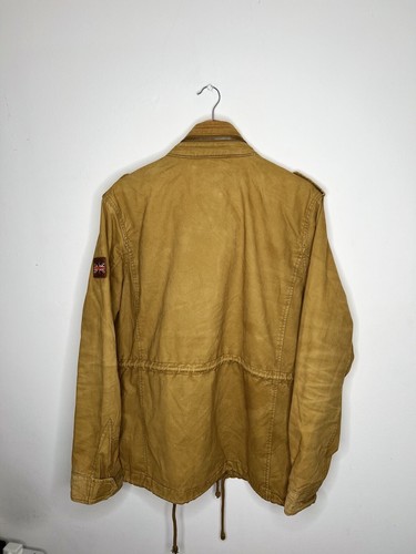 Superdry Detroit Style Jacket with Tweed Interior and Union Jack Patches - Picture 4 of 4