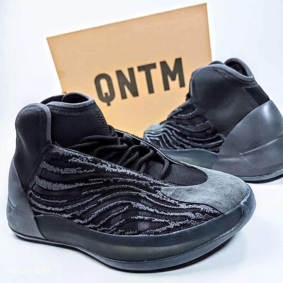 US 13.5 Adidas Yeezy QNTM Onyx Men's Black Gray Boost Yzy US 13.5 Adidas Yeezy QNTM Onyx Men's Black Gray Boost Yzy