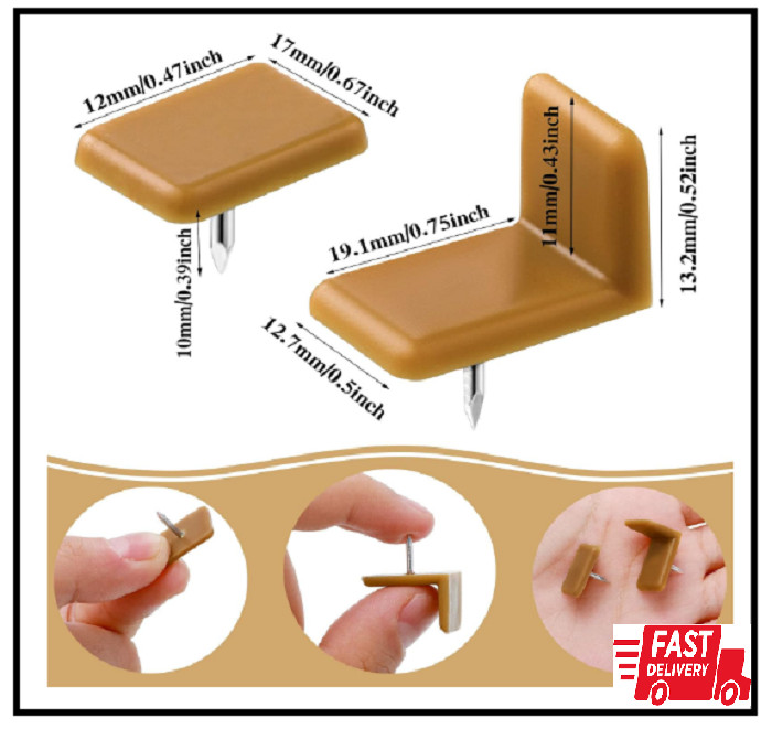 Plastic Drawer Glides and Slides Drawer Stoppers for Dresser Tack in (30 Pieces)