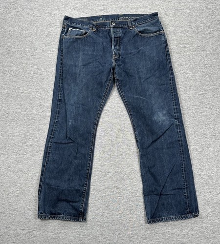 Gap 1969 Jeans Mens 38x30 Blue Japanese Selvedge Denim Low Rise Straight