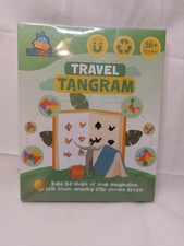 Travel Tangram Puzzle - Magnetic Pattern Block Book Road Trip Game Jigsaw Sealed