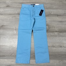 Tommy Hilfiger Boys  Pants Slim Fit Blue Cotton Chinos Size 10 NWT