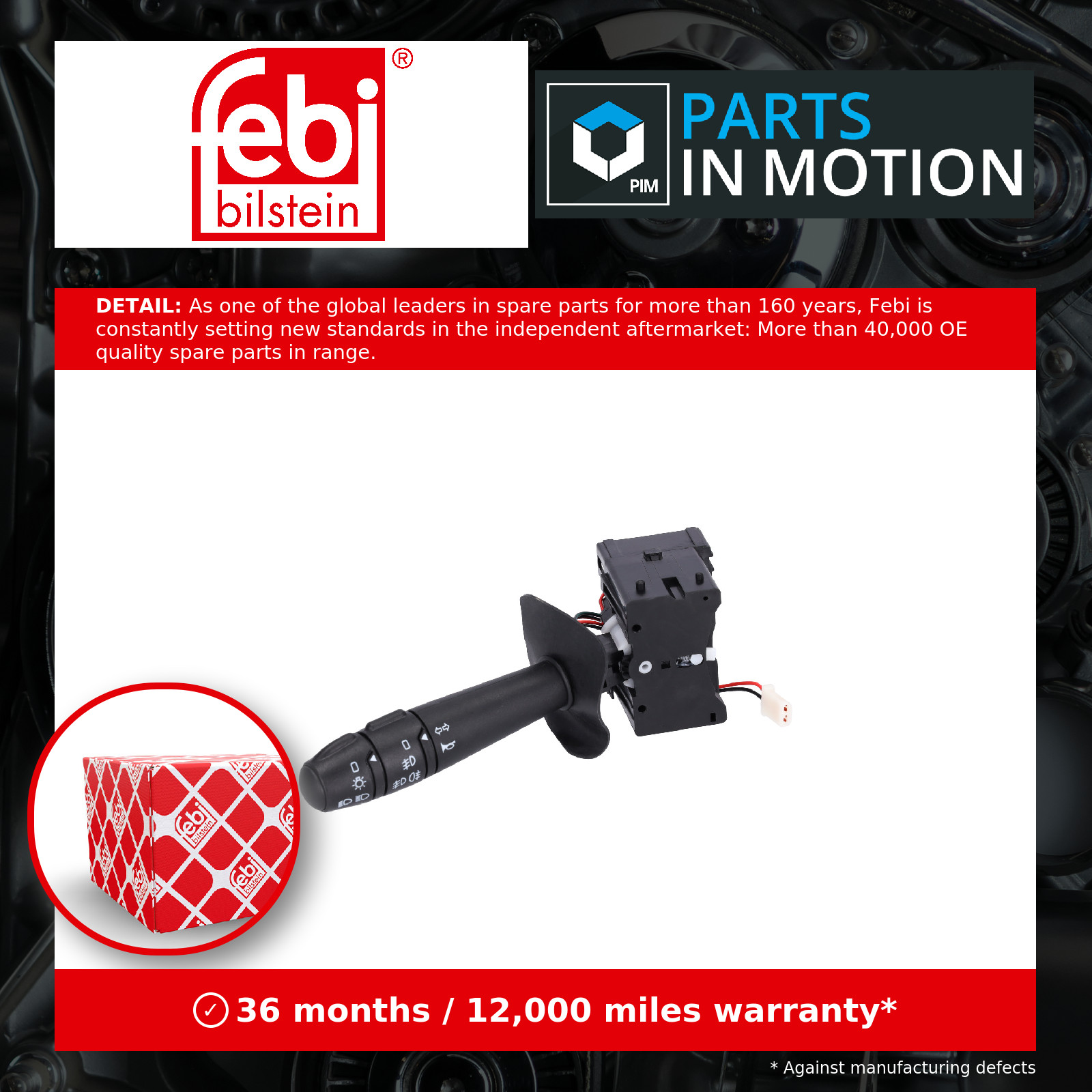 Steering Column Switch 33519 Febi Stalk 7701044279 7701045865 Quality Guaranteed