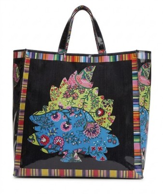 ETRO Damen Tote Shopping Bag Mit Paisley-Muster Multicolor Original Mit Box
