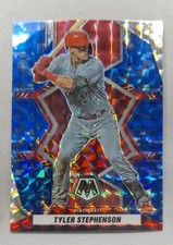 2022 Panini Mosaic - Tyler Stephenson #146 Blue Camo Mosaic Prizm
