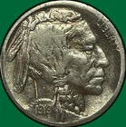 1919-D Buffalo Nickel Very Fine VF Coin, Cleaning #33512