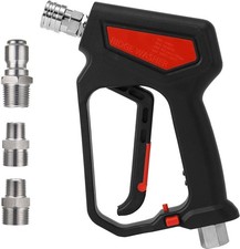 RIDGE WASHER Pressure Washer Gun 5000 PSI, 12 GPM, Short Swivel, Black 