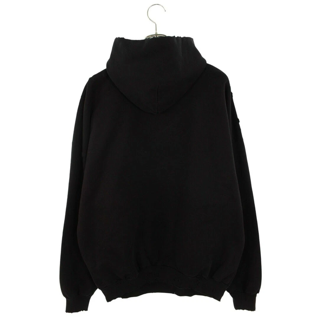 Balenciaga 739024 TQVE5 Valentine CD Distressed Pullover Felpa con Cappuccio Uomo 1 Usa