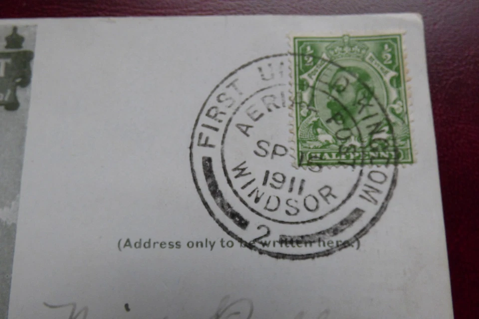 Coronation 1911 First UK Aerial Post 9/16 Windsor Stourbridge - Image 3 of 4