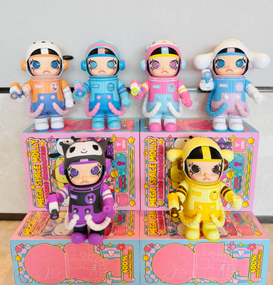 最終　MEGA コレクション 400% SPACE MOLLY サンリオ 5体 MEGA SPACE MOLLY 400% Sanrio Family Series Blind Box Figure Toys