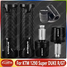 For KTM 1290 Super DUKE R/GT 7/8" 22MM 24MM CNC Handlebar Grips Handle End Cap