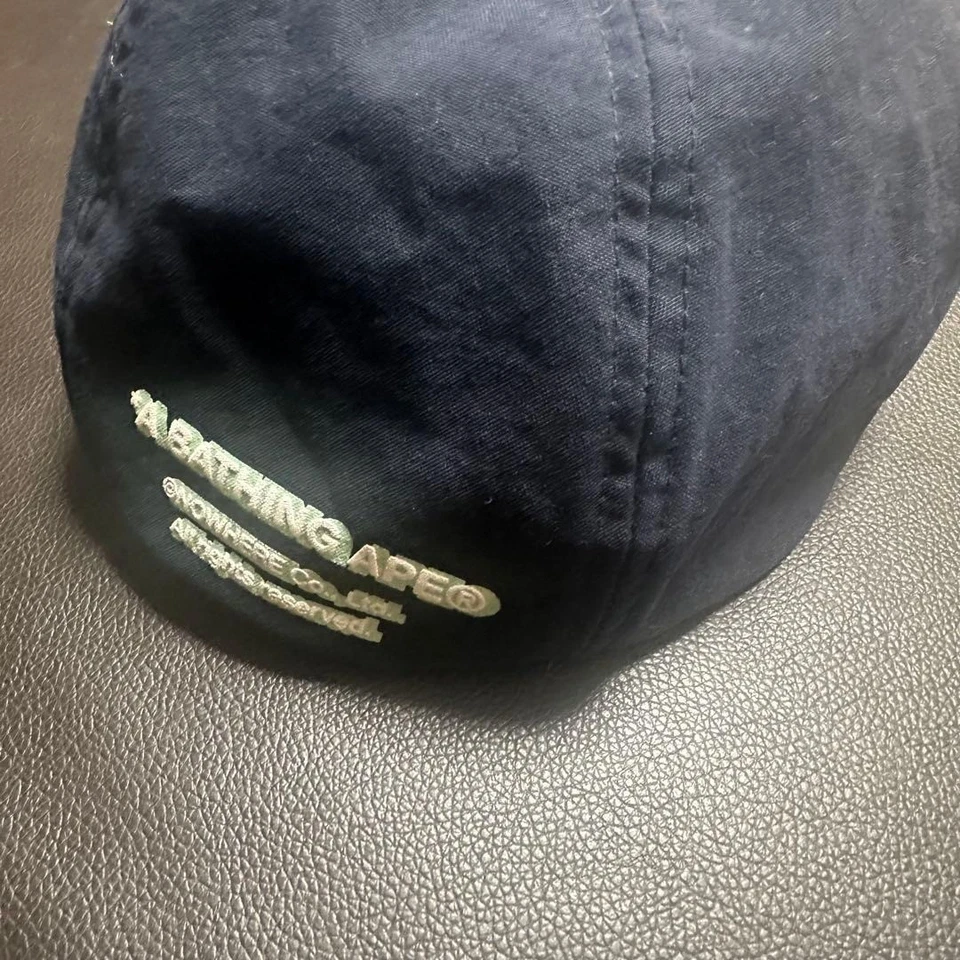 A BATHING APE Logo Cap Navy - Bild 3 von 4