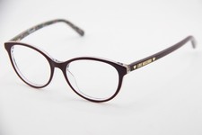 NEW LOVE MOSCHINO MOL525 0T7 BROWN FLORAL AUTHENTIC DESIGNER EYEGLASSES 52-17