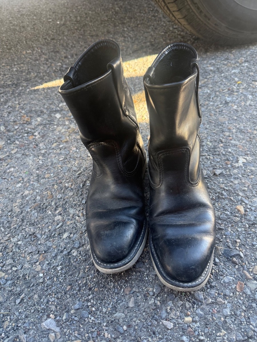 Red Wing 8169 Rare Black 8 E From Japan Pecos Black Leather | eBay