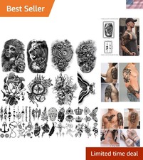 Elegant Waterproof Temporary Tattoo Set - 32 Stylish Stickers for All Occasions