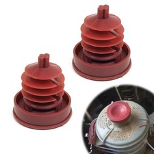 Bomba de dirección asistida hidráulica, tapón de tapa de depósito de bomba rojo