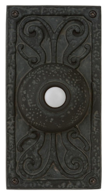 Surface Mount Push Button Switch, Decorative Push Button Control, Dark Black Fin