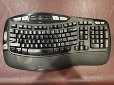 Logitech K350 Wave Keyboard Black, Wireless, Ergonomic No USB Dongle