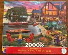 Lake House Jigsaw Puzzle, 2000 Pieces, Size 38.5 x 26.5" (98x67 cm) CEACO 43501