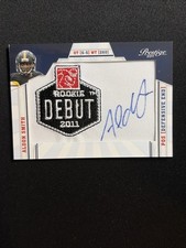 2011 Panini Prestige Football RC Debut Patch Auto 2 Aldon Smith