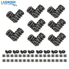 Engine Valve Springs Kit W Steel Retainers Locks For Chevrolet Sbc 327 350 400