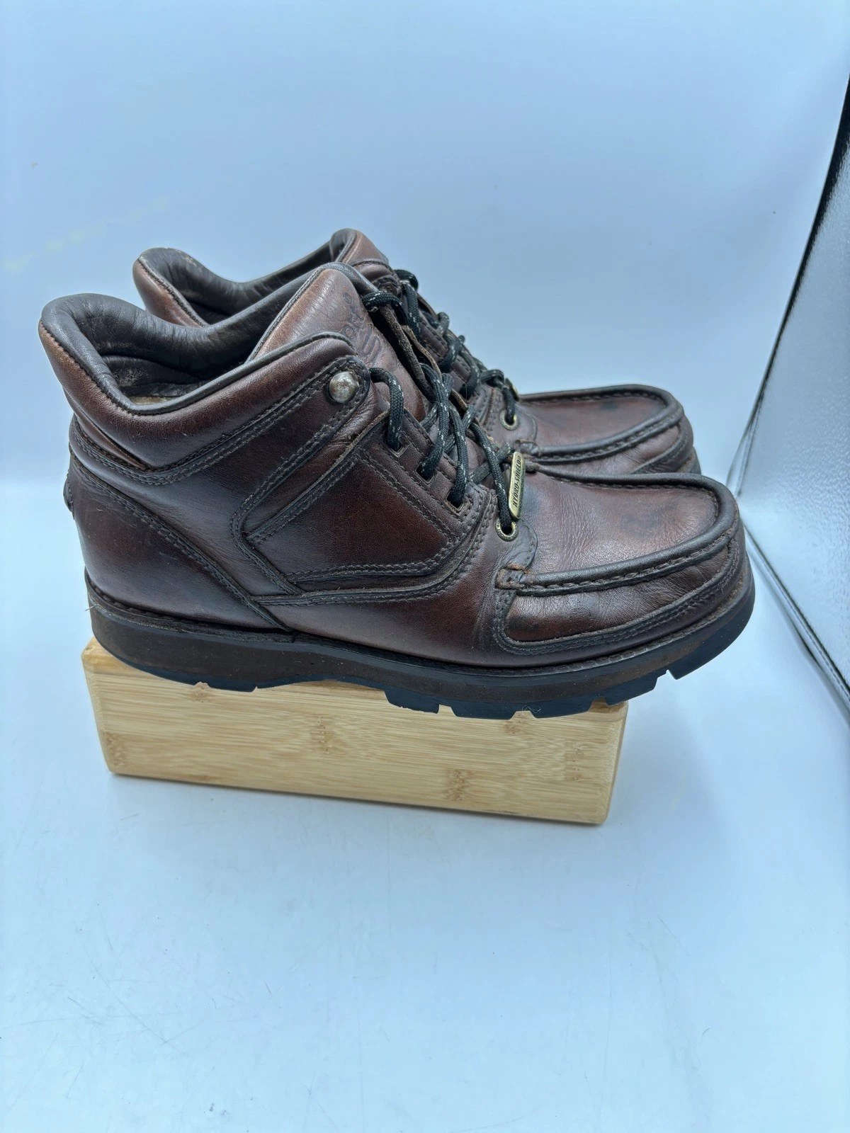 Rockport Xcs Mens Hiking boots, Hydro shield waterproof brown boots UK 6.5 W