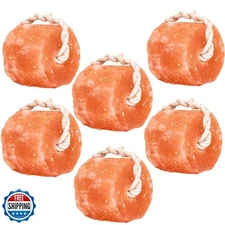 Glowyn Himalayan Salt Lick-Natural Minerals Block on Rope - 4.0 lbs. (6 Packs