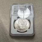 1879 S US Morgan Silver Dollar $1 - NGC Brilliant Uncirculated DC
