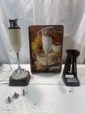 Vintage Bamix Hand Held Blender Immersion Mixer M100 Round Blade Swiss Made