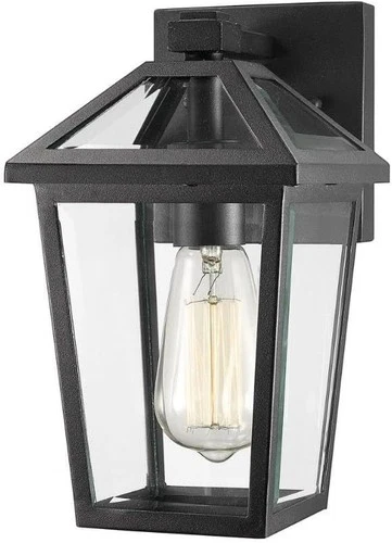 Z-Lite 579S-BK One Light Outdoor Wall Sconce Talbot Black - Picture 1 of 7
