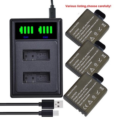 battery or charger for 4k Action Camera AKASO EK7000 Brave 4 Campark Crosstour