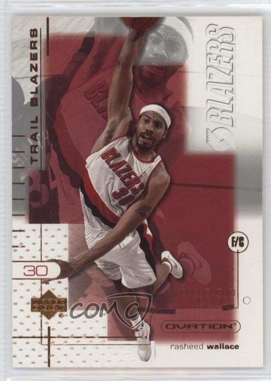 2001-02 Upper Deck Ovation Rasheed Wallace #70 2b6