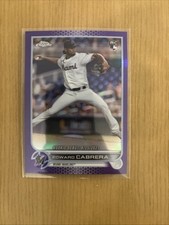 Edward Cabrera Purple Refractor Rookie 2022 Topps Chrome Update Series RD#USC87 