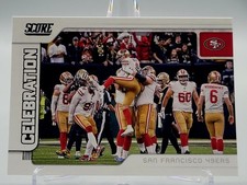 2020 SCORE ROBBIE GOULD CELEBRATION FOOTBALL CARD 49ERS NFL CE-3 panini 