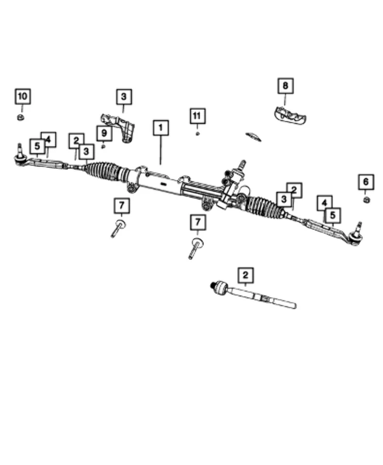 Nuevo paquete Mopar genuino extremo interior OE 68028831AC Foto 3 de 4