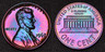 1962 PROOF Lincoln 1 One Cent Rainbow Toning (66-51) Philadelphia Lincoln Memorial