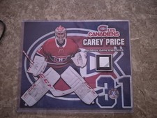 Carey Price Montreal Canadiens game used stick 8x10 picture with coa 