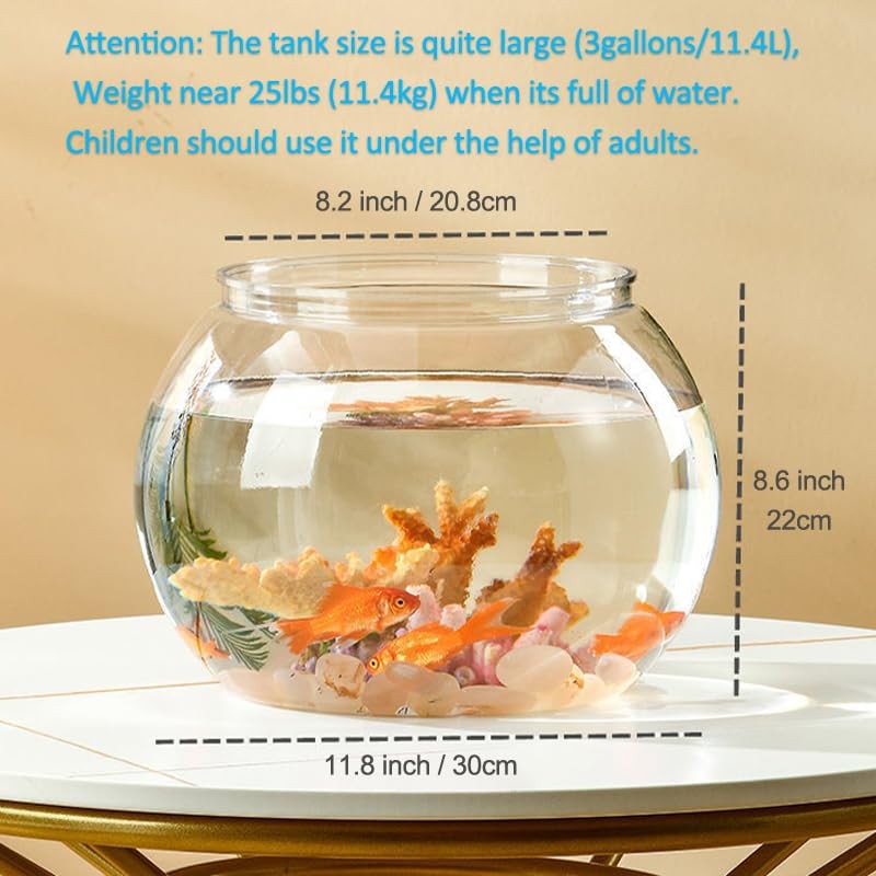 Pioneer Plastics Aquarium Aus Kunststoff – 19,7x9,5x9,5 Cm, Kristallklar – Für Kleine Fische & Dekoration