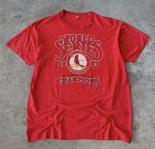 Vintage 1987 Screen Stars St Louis Cardinals T Shirt Men  s XL Red World Series