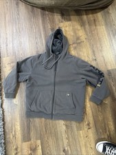 ARIAT Rebar All Weather Full Zip Hoodie Sweatshirt Logo Jacket Men's XL Grey