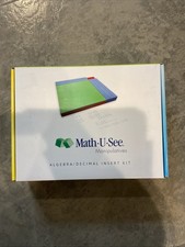 Math U See Manipulatives Algebra Decimal Insert Kit Integer Block Homeschool