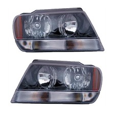 New Pair Of Headlights Fits Jeep Grand Cherokee Laredo 2003 By Number 55155129aj New Pair Of Headlights Fits Jeep Grand Cherokee Laredo 2003 By Number 55155129aj