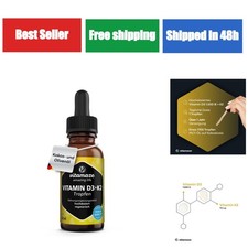 Vitamin D3 + K2 Tropfen hochdosiert, 50ml, 1000 IE, Made in Germany