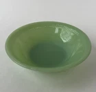 Vintage Fire King Jadeite Jane Ray Green Ribbed Cereal, Soup, 6" Salad Bowl